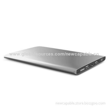 Aluminum Power Bank with 18,000mAh Capacity